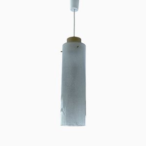 Large Mid-Century Modern Pendant Light in Glass, 1950s