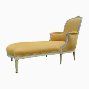 Louis XVI Style Daybed in Yellow Fabric