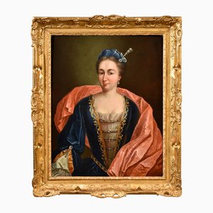 François De Troy, Portrait of a Lady, 1700, Oil on Canvas, Framed
