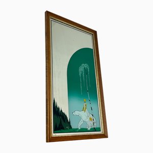 Vintage Bär und das Mädchen Lithographie von Kay Nielsen