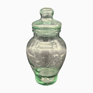 Mundgeblasenes Jugendstil Bonbonglas, 1890er