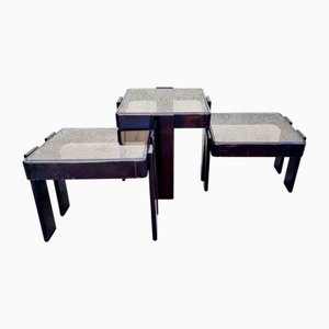 Tables Gigognes Mid-Century par Gianfranco Frattini pour Meblo, Italie, 1970s, Set de 3