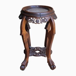 Soporte de madera y mármol, década de 1890