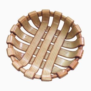 Vintage Art Studio Ceramics Braided Bowl, 1960s