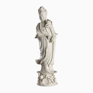 Statua Guanyin in porcellana bianca