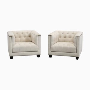 Set of Paolo Panama Natural Armchairs by Eichholtz