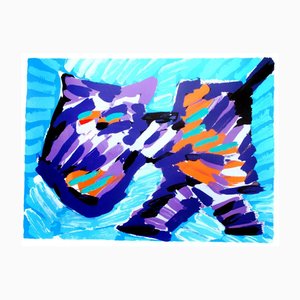 Cat Ceramic by Karel Appel
