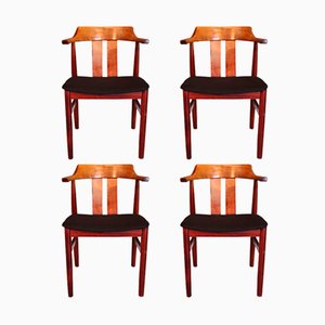 Vintage Swedish Chairs from Gemla Møbler, 1974, Set of 4
