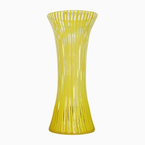 Gelbe Filigrane Vase von Aureliano Toso Glassworks, 1969