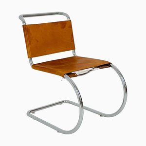 Chaise Bauhaus MR 10 Mid-Century Moderne par Ludwig Mies Van Der Rohe, Italie, 1980s