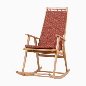 Vintage Rattan Rocking Chair by Deutsche Werkstätten Hellerau, 1960s