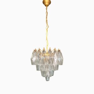 Lámpara de araña de Murano Poliedri de Carlo Scarpa Design, 1990