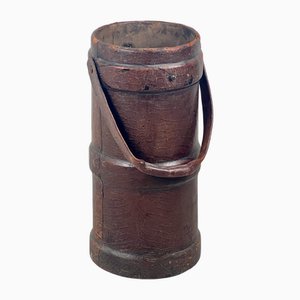 Large First World War Leather Shell Carrier Stick Stand, 1890s