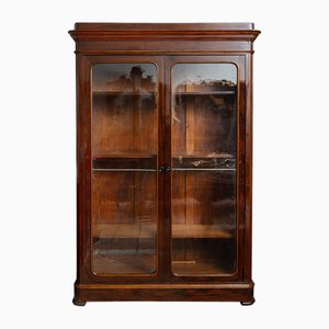 Antique Louis Philippe Neapolitan Bookcase in Precious Exotic Wood