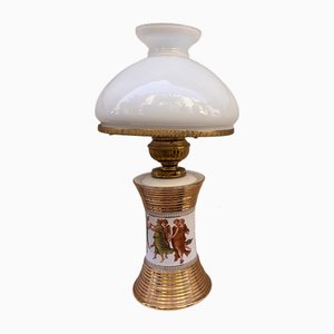 Verzierte Keramiklampe, 1890er