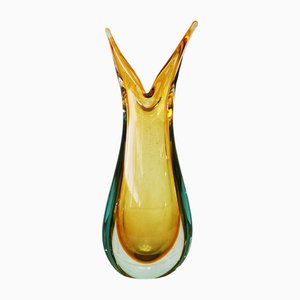 Einzelne Blumenvase aus Murano Glas von Archimede Seguso für Seguso Vetri Darte, 1940