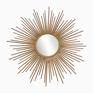 Large Sunburst Mirror Chaty Vallauris, 1950
