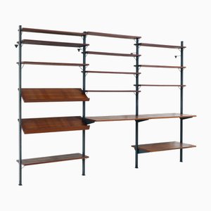 Système d'Étagères Modulaire par Olof Pira pour String Design ABwall, Suède,1950s, Set de 68