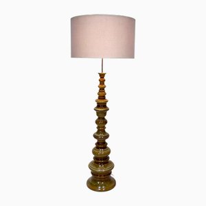 Large Sculptural Glazed Ceramic Floor Lamp from Kaiser-Leuchten, 1960s