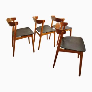 Dänische Vintage Stühle, 1960er, 4er Set