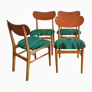 Dänische Vintage Stühle, 1960er, 4er Set