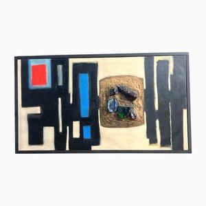 Warren, Mural Composition, 1964, Oil on Canvas with Glass Elements