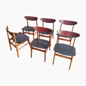 Danish Chairs, 1960s, Set of 6