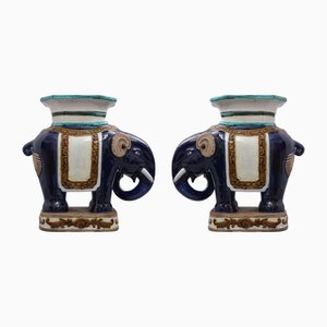 Portapiante grande Regency in ceramica, set di 2