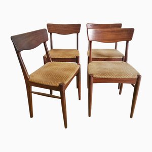Norwegische Vintage Stühle, 1950er, 4er Set