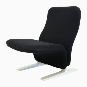Concorde F780 Armchair in Black by Pierre Paulin for Artifort