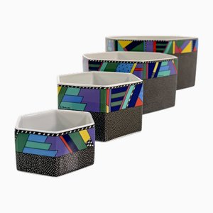 Metropol Servierschalen von Barbara Brenner für Rosenthal Studio, 1990er, 4er Set