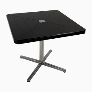 Mesa plegable Plana en negro de Giancarlo Piretti para Castelli, años 70