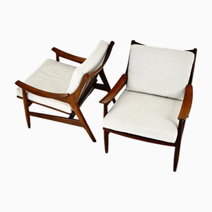 Skandinavische Vintage Sessel, 1960er, 2er Set
