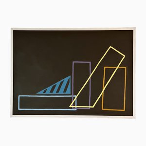 Amanda Andersen, Wireframe Brown Stack, 2020, Mixed Media on Paper