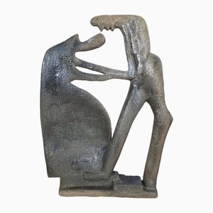 Ceramic Sculpture by Colette Coussy, France, 1980
