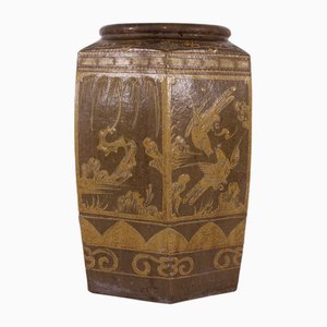 Large Hexagonal Jar from Martaban