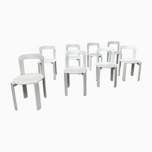 Vintage Off-White Chairs from Dietiker, 1980s, Set of 8