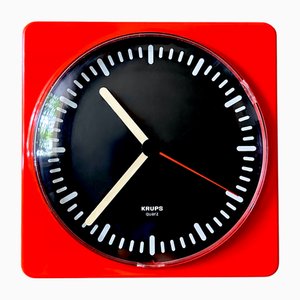 Early Edition Modern German Design Kitchen Wall Clock from Krups, 1960s