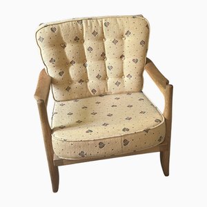 José Oak Armchair by Guillerme Et Chambron for Votre Maison, 1960