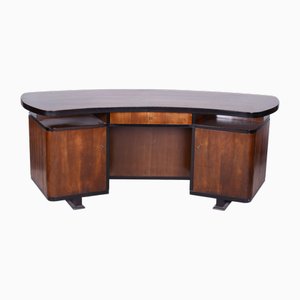 Art Deco Writing Desk in Walnut by J. Divíšek, Czech, 1930s