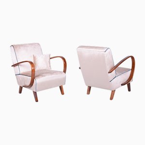 Fauteuils Art Déco attribués à J. Halabala pour Up Závody, République Tchèque, 1940s, Set de 2