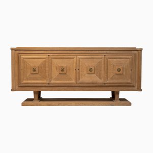 Französisches Sideboard aus Eiche im Stil von Gaston Poisson, 1940er