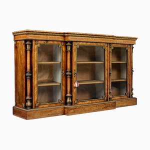 Mid 19th Century Inlaid Walnut Credenza Sideboard, 1850