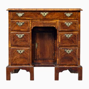 18th Century Queen Anne and Later Walnut Kneehole Desk, 1710