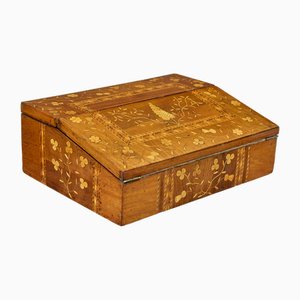 19th Century Inlaid Irish Killarney Writing Slope, 1870