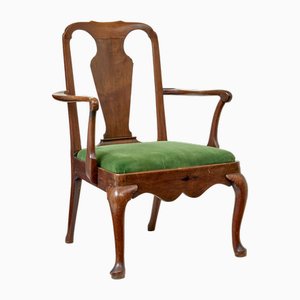 18th Century English Walnut Study Armchair, 1760
