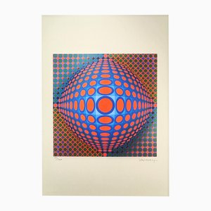 Victor Vasarely, Komposition, 1970er, Lithographie