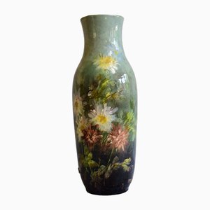Vaso impressionista Montigny Sur Loing, Atelier g.delvaux, firmato, fine XIX secolo