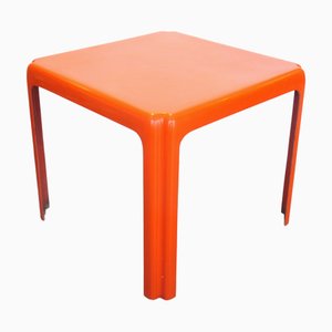 Patrick Gingembre Paulus Orange Fiberglass Table, 1970s