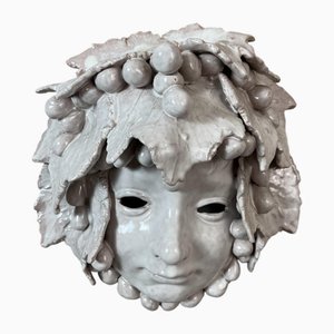 Masque en Céramique, Italie, 1950s